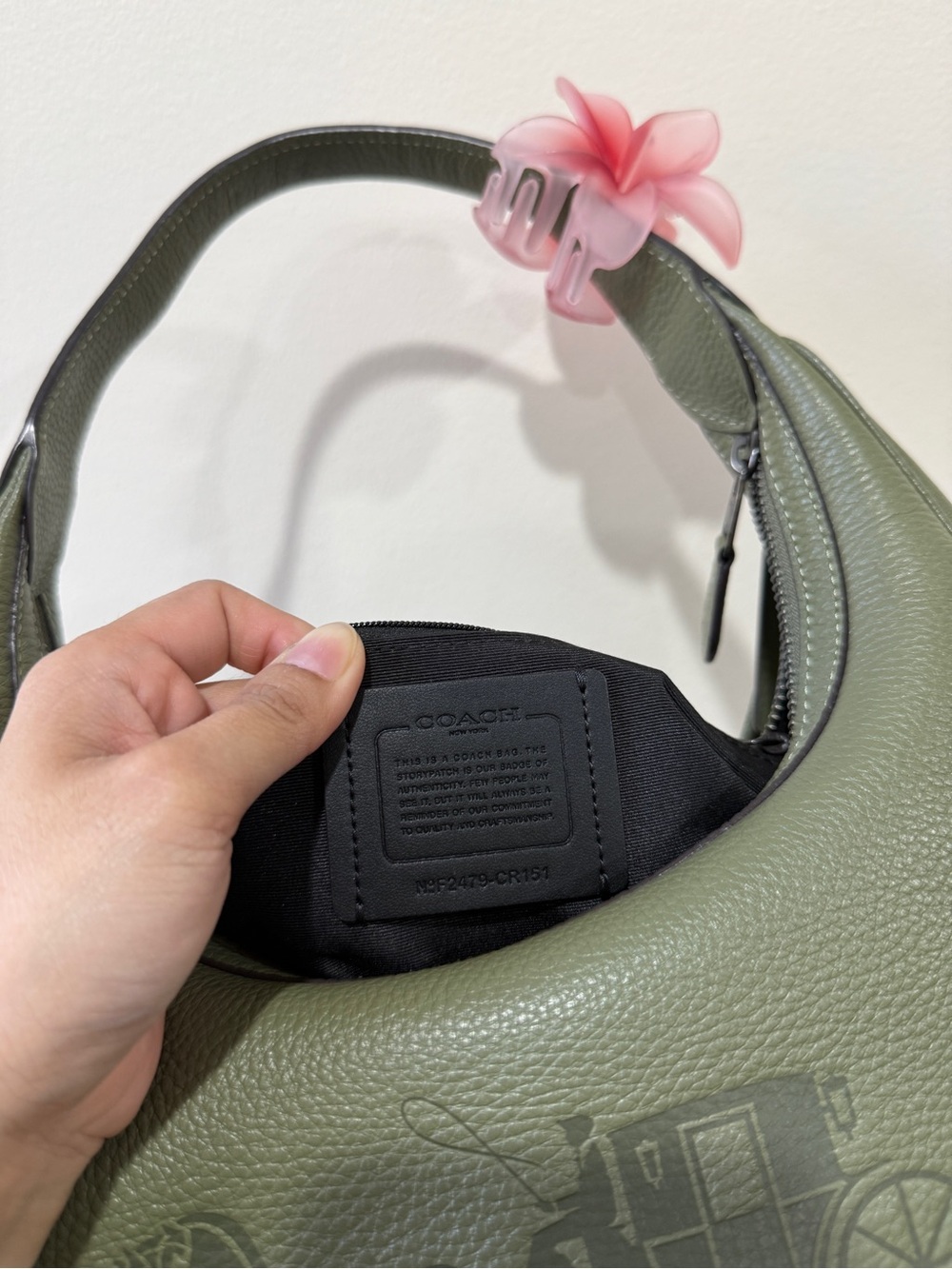 Coach Olive Green Carmen Hobo - Picture 8 of 8
